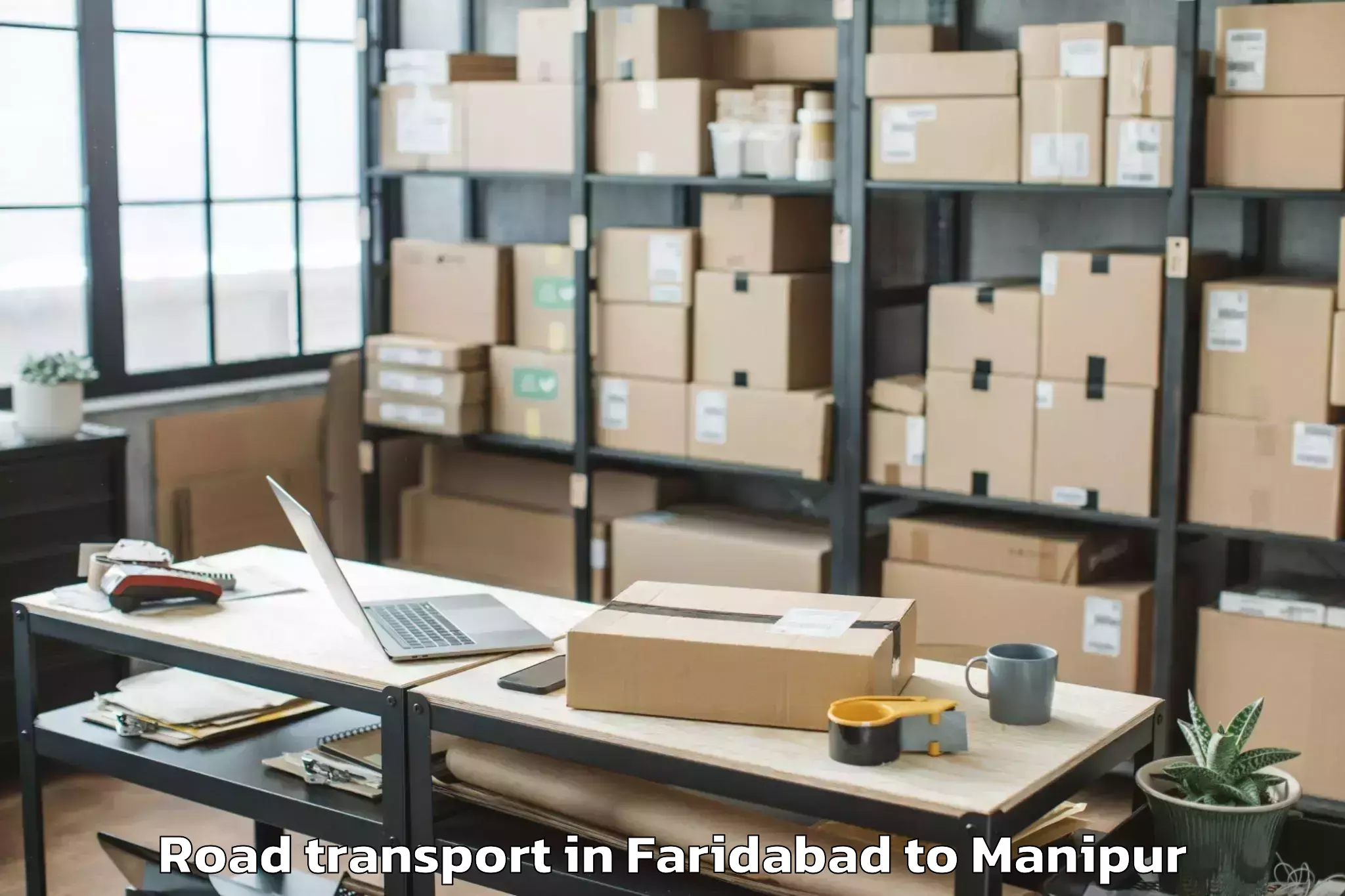 Faridabad to Manipur International Universi Road Transport